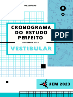 Cronograma Do Estudo Perfeito Vestibular 2023