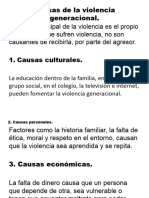 Causas de La Violencia Generacional