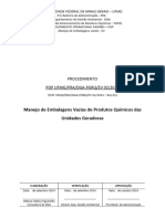 Procedimento Embalagem Vazia