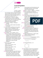 Answers To Topic 6 Test Yourself Questions: 6 H Ydrocarb o NS: Alkan Es An D Alken Es