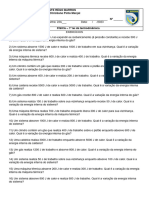 Exercícios - 1 Lei Da Termodinâmica