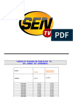 Nouveaux Tarifs Sen TV 2023