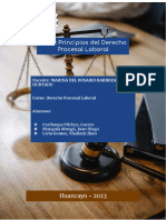 Informe - Principios Del Derecho Procesal Laboral