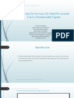 Prestación de Servicios de Salud de Acuerdo Con La Normatividad Vigente