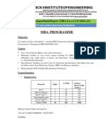 General Mba Course Structure