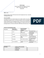 UI UX Design Syllabus Spring2022