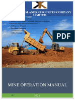 Mine Operation Manual