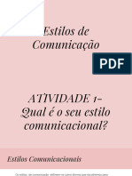 Estilos de Comunicação