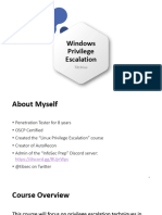 1.3 Windows Privilege Escalation (Light)