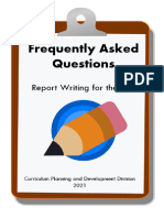 SEA Report Writing FAQ December 2021 1