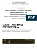 EIXO II - ATIVIDADE PREPARATÓRIA - Seção São Paulo