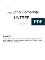 Derecho Comercial Untref Unidad 5 Titulos Valores