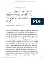 Tipografía para Textos Inmersivos