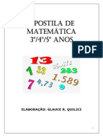 Apostila de Matemática 3º, 4º e 5º Anos BNCC