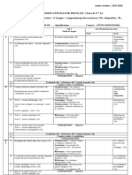 Français - Progression Annuelle 1ère A4