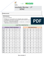 II Simulado Revisa Goiás 3 Série LP e Mat