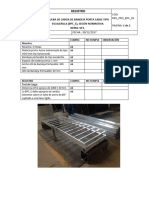 Registro de Prueba de Carga de Bandejas Portacable de Tipo Escalerilla Liviano