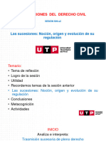 Instituciones Del Derecho Civil: Las Sucesiones: Noción, Origen y Evolución de Su Regulación