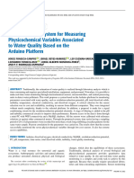 Multiparametric System For Measuring Physicochemical Variables Associated To Water Quality Based On The Arduino Platform