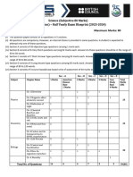 Half Yearly Exam Blue Print (10th)