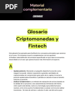 Glosario Criptomonedas - Fintech