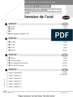 5 Compréhension Orale - Corrigé - DELF A1