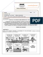 Atividade 1 - 3º Ano - Days of The Week and Months of The Year