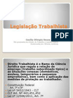 Legislação Trabalhista FATEGIDIO