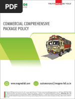 Policy Wordings - Commercial Vehicle Package