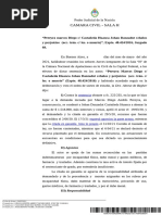 "Pereyra Marcos Diego C/ Castañeda Huanca Johan Danzadut S/daños y Perjuicios (Acc. Trán. C/ Les. o Muerte) ", Expte. 48.424/2016, Juzgado 68.