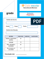 Evaluacion Diagnostica 5grado 2023 2024