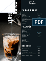 TRIBU CAFETERÍA - Menu Enero 2023