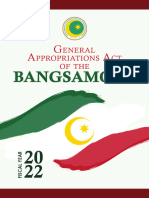 General Appropriations Act of The Bangsamoro FY 2022