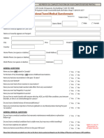 International Travel Medical Questionnaire