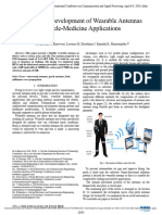 Design and Development of Wearable Antennas For Tele-Medicine Applications