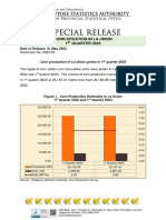 Special Release Issue No. 2023-32 Corn Situation in La Union For The First Quarter 2023