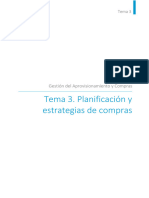 Tema 3. Planificación y Estrategias de Compras