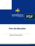 Ejecucion de Proyectos - Foro S2