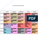 Horario Auxiliar de Enfermeria