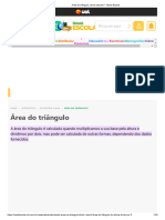 Área Do Triângulo - Como Calcular - Brasil Escola