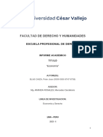 Informe Academico Titulo La Economia