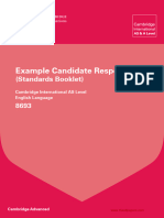 8693 English Language Example Candidate Responses Booklet 2011