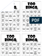 Zoo Bingo