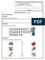 Diagnóstica 1º Ano LP e MT