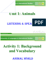 Unit 1 Animals