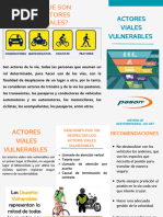 Folleto de Actores Viales Vulnerables