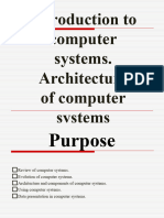 2 Introduction To Computer Systems Architecture of Computer Systems