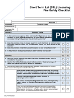 STL - Fire Safety Checklist