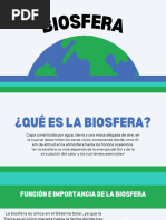 Biogeology The Biosphere Earth Science Presentation in Blue Green Illustrated Style