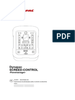 Obsługa: Dynapac Screed-Control